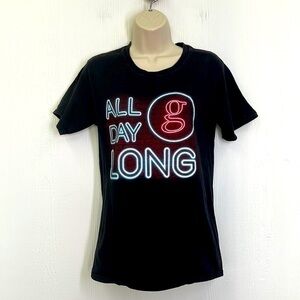 Hanes - Garth Brooks All Day Long Tour Black Short Sleeve T Shirt Size Small